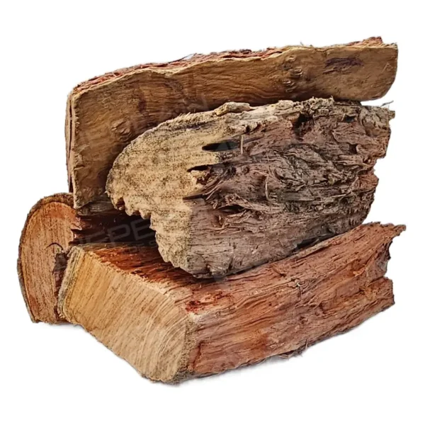 Photo of a pile of vintage ironbark firewood, illustrating dense and durable firewood.