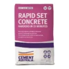 Cement Australia Rapid Set Concrete 20KG bag, showing packaging and branding details.