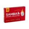 Samba firelighters, used for lighting fires in barbecues and fireplaces.